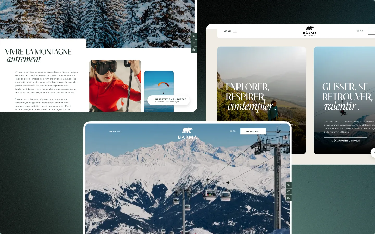 Pages restaurant, esprit du lieu et domaine skiable