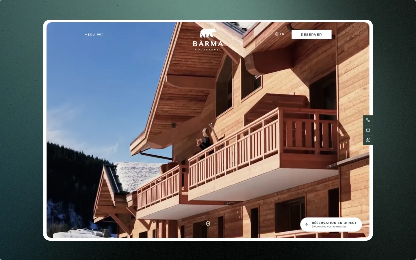 Page d’accueil de Bârma Courchevel